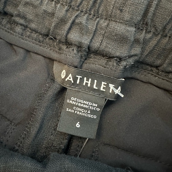 Athleta Cabo Linen 4" Short Black - Picture 7 of 7